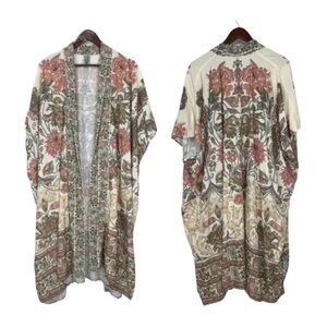 Blank London Shabby Chic Detailed Floral Open Front Cover Up Cardigan Size OS